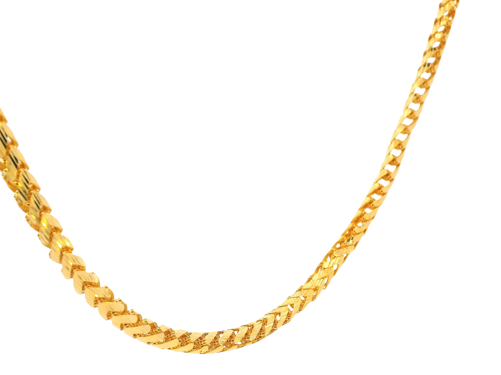 22K Yellow Gold Chain with Lobster Lock