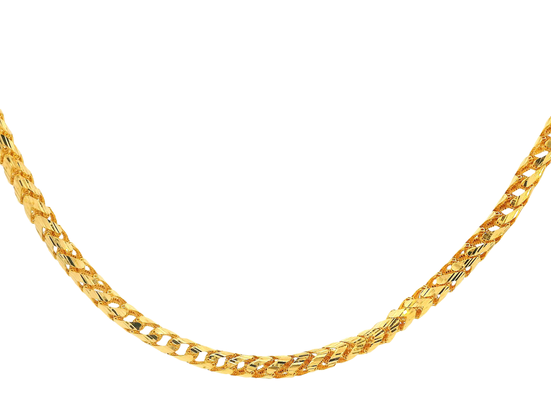 22K Yellow Gold Chain with Lobster Lock