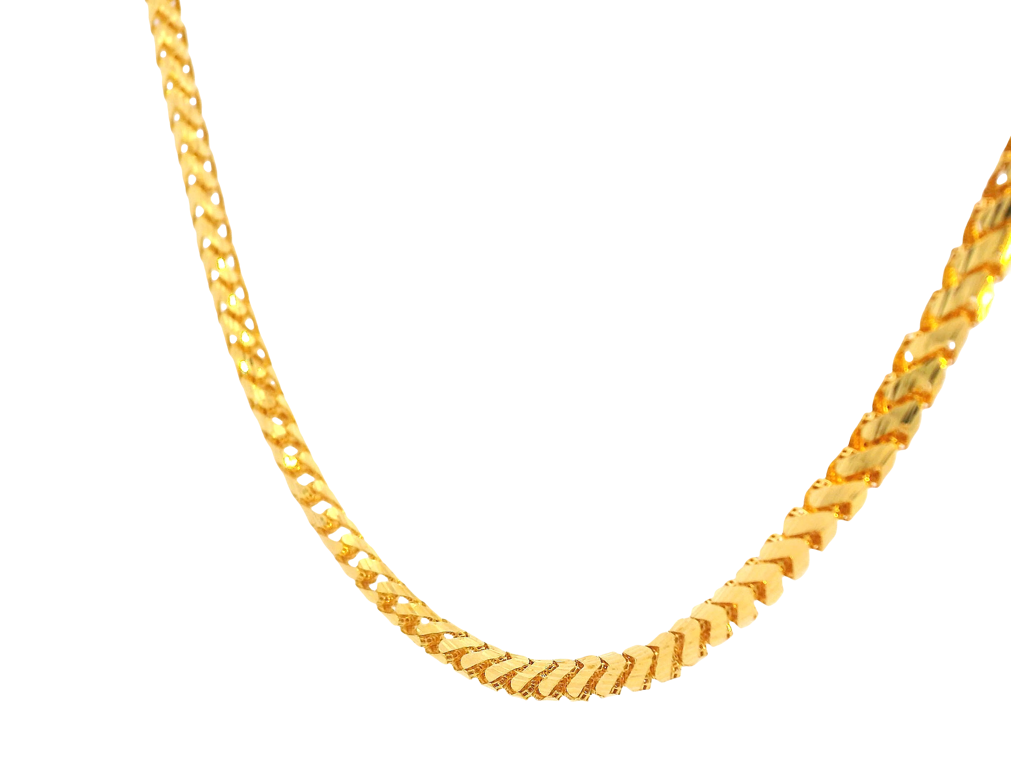 22K Yellow Gold Chain with Lobster Lock