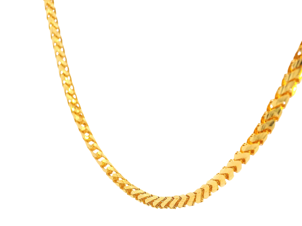 22K Yellow Gold Chain with Lobster Lock