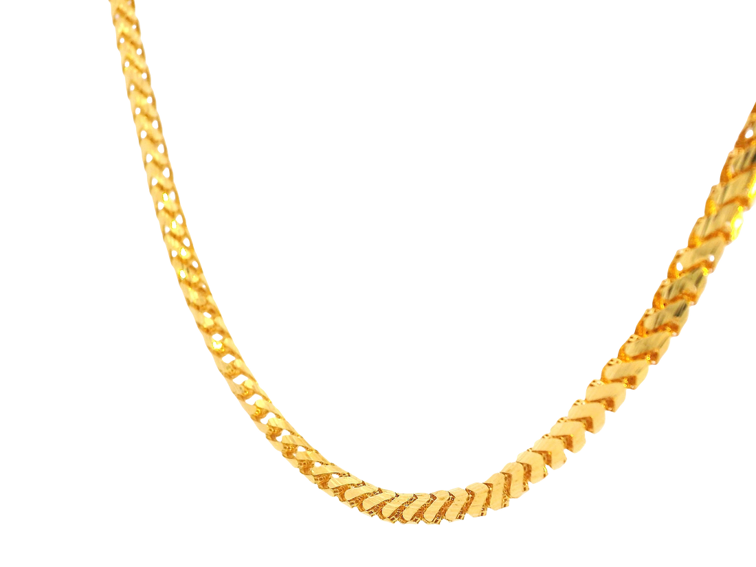 22K Yellow Gold Chain with Lobster Lock