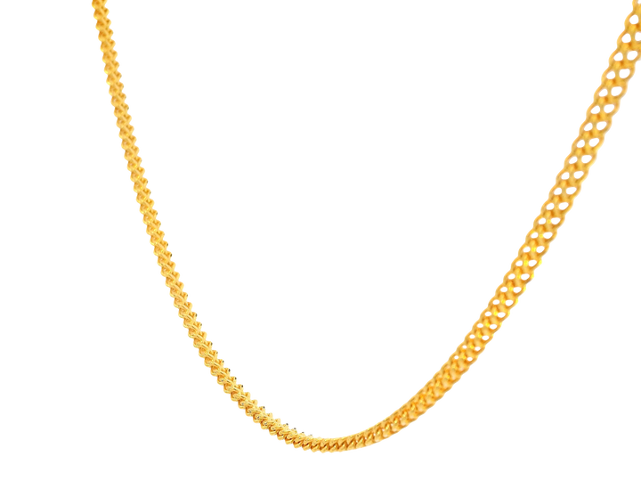 22K Yellow Gold Chain  with Lobster Lock