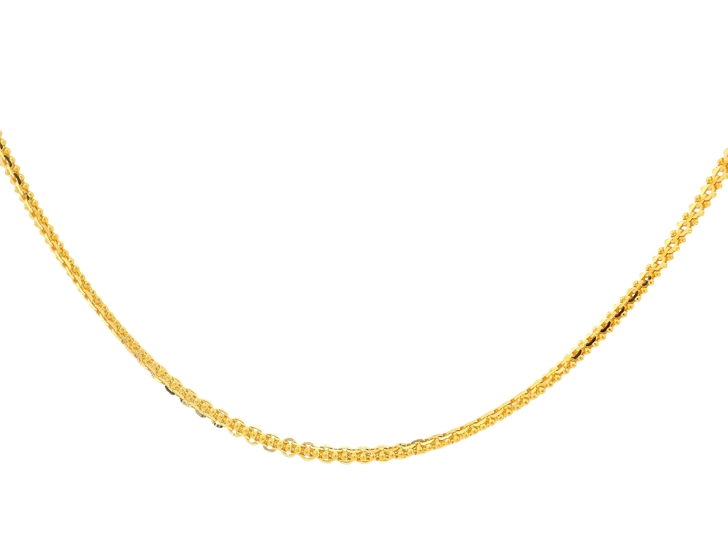 22K Yellow Gold Chain with Lobster Lock