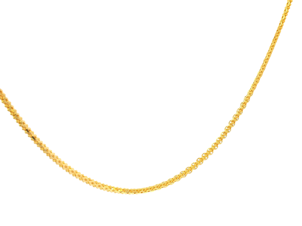 22K Yellow Gold Chain with Lobster Lock