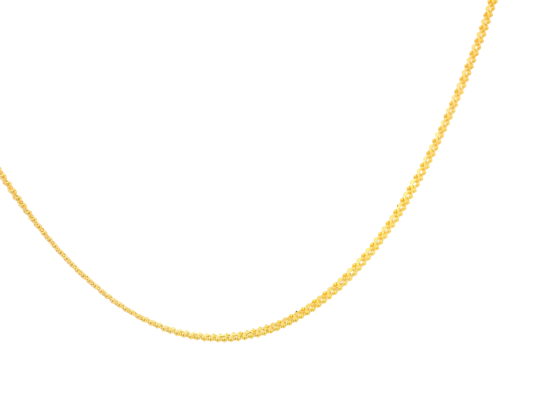 22K Yellow Gold Chain with Lobster Lock