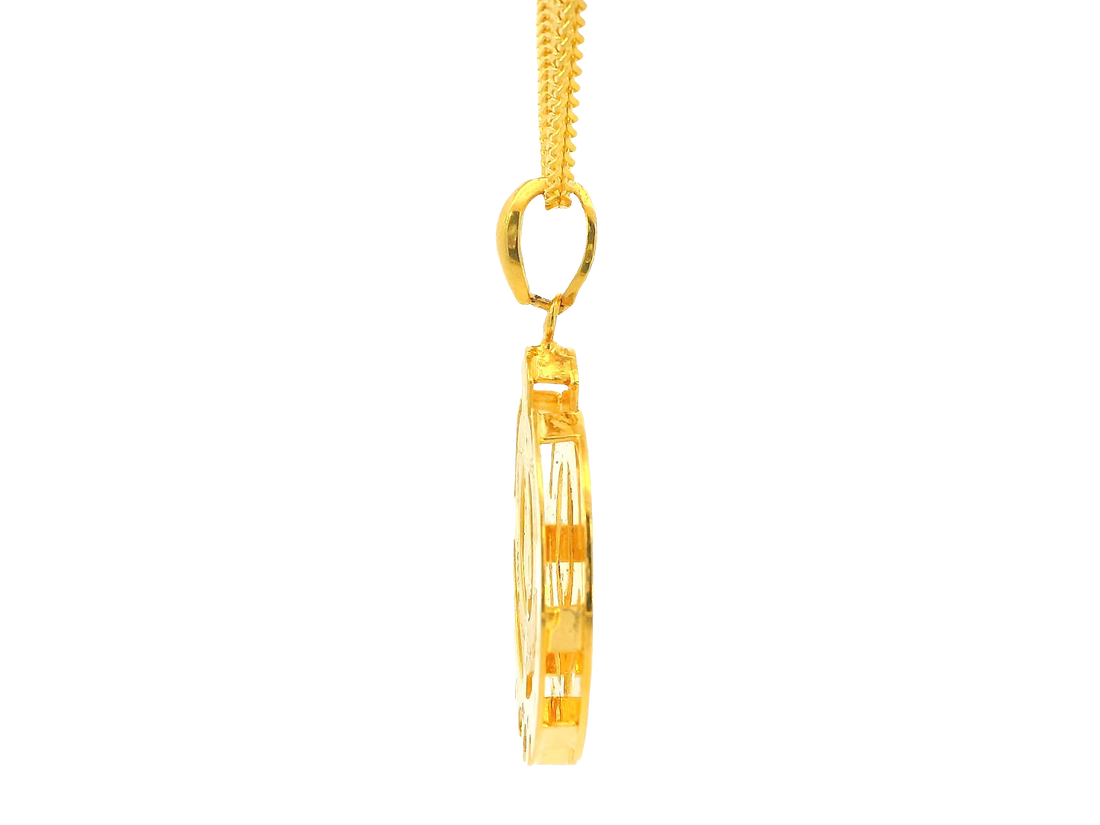 22K Yellow Gold Khanda Pendant