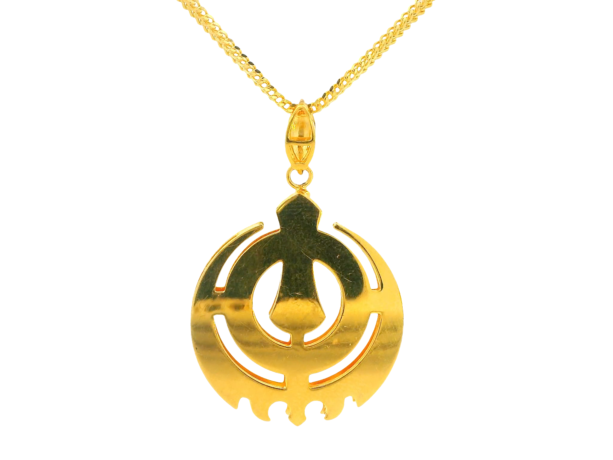 22K Yellow Gold Khanda Pendant