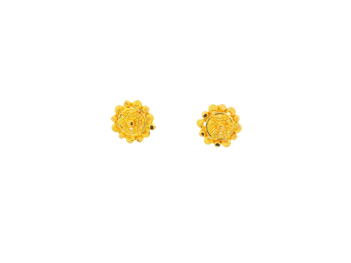 22K Yellow Gold Stud Earrings