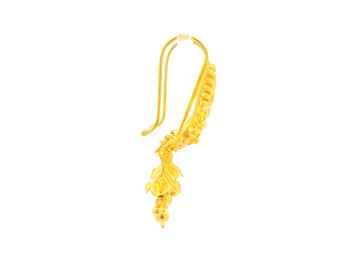 22K Yellow Gold Hanging Earrings – U Back