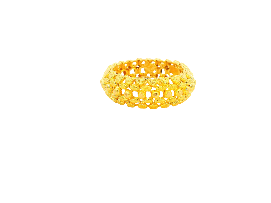 22K Yellow Gold Ring  Bold Design