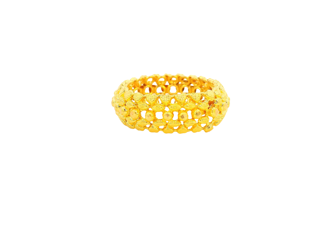 22K Yellow Gold Ring  Bold Design