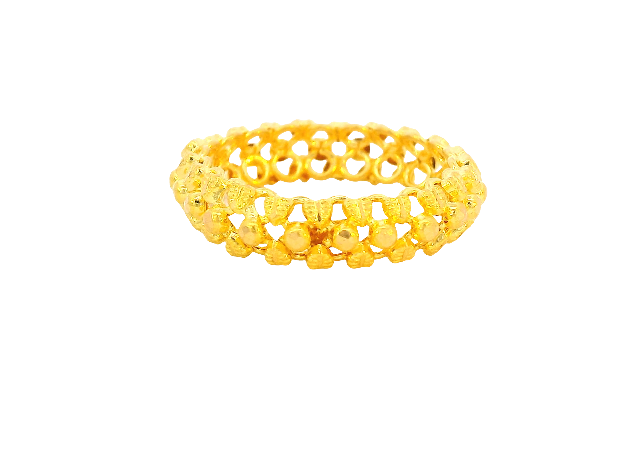 22K Yellow Gold Ring Elegant Design
