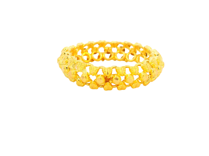 22K Yellow Gold Ring  Elegant Design