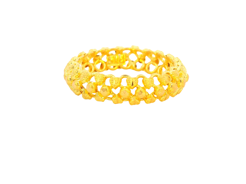 22K Yellow Gold Ring Elegant Design