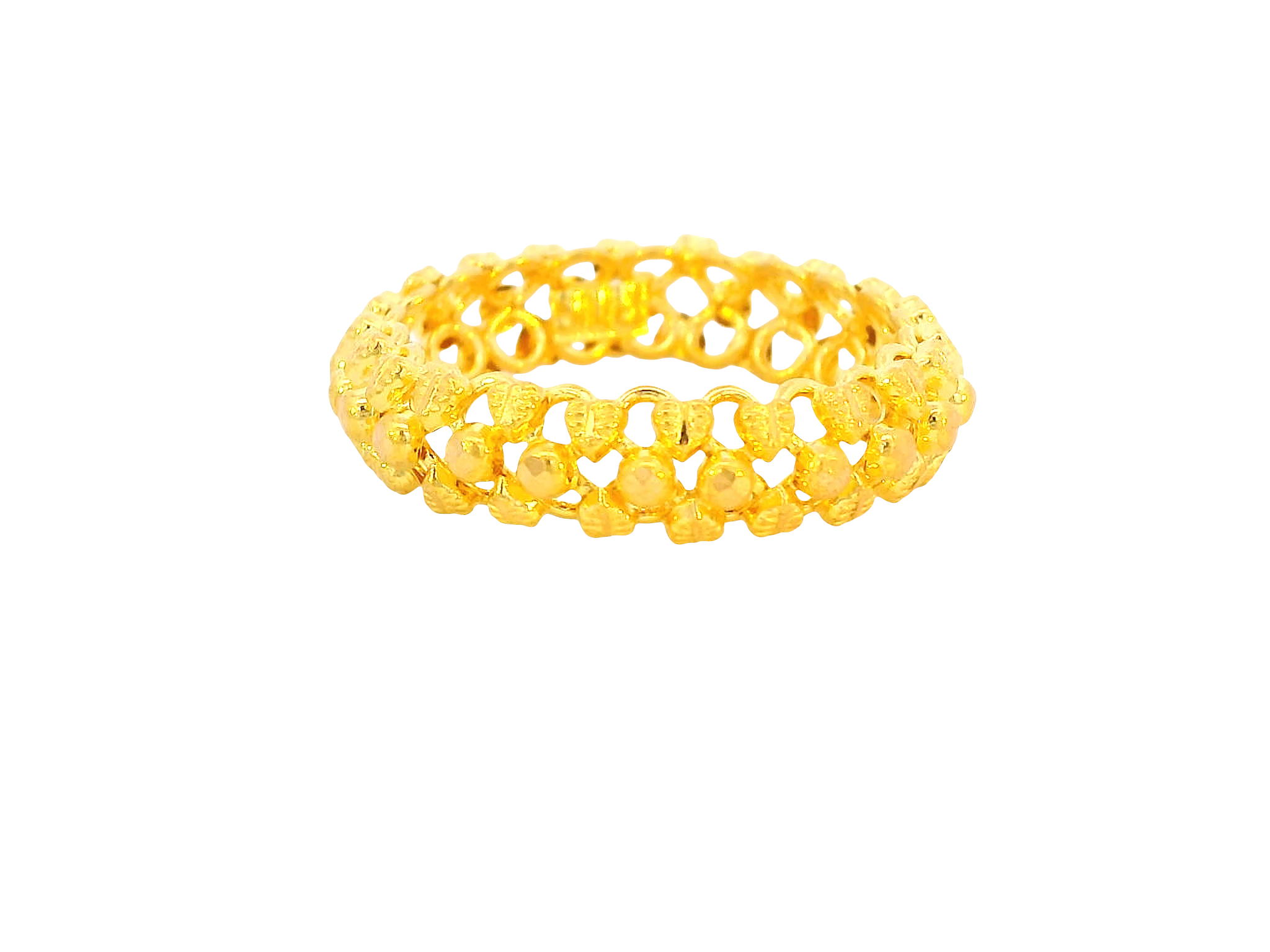 22K Yellow Gold Ring Elegant Design