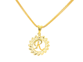 22K Yellow Gold Initial “R” Pendant