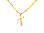 22K Yellow Gold Initial “T” Pendant