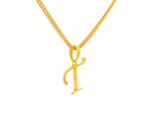22K Yellow Gold Initial “T” Pendant