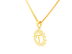 22K Yellow Gold Initial “T” Pendant