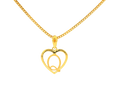 22K Yellow Gold Initial “Q” Pendant