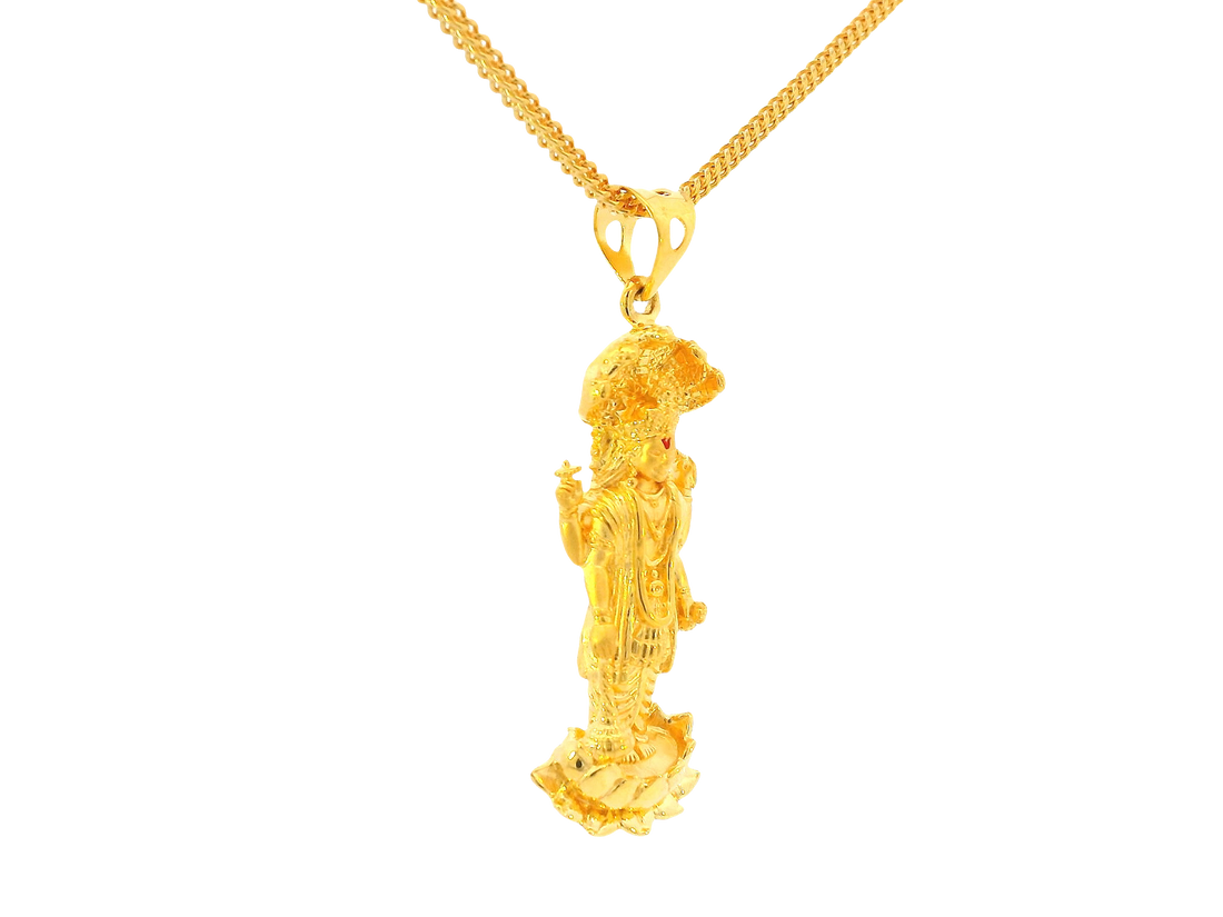 22K Yellow Gold Om Pendant