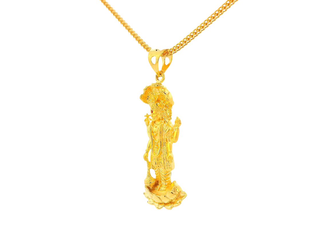 22K Yellow Gold Om Pendant