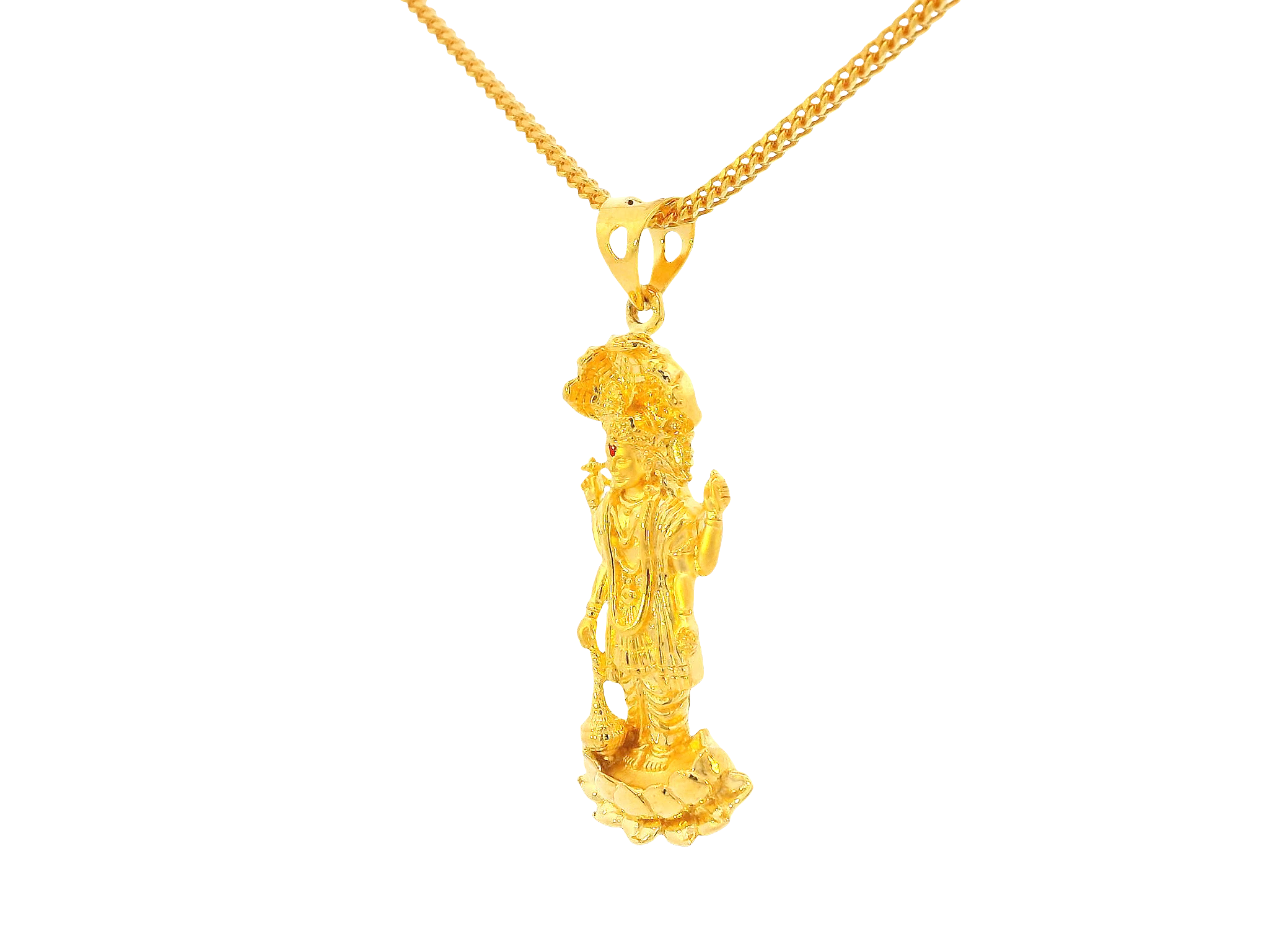 22K Yellow Gold Om Pendant