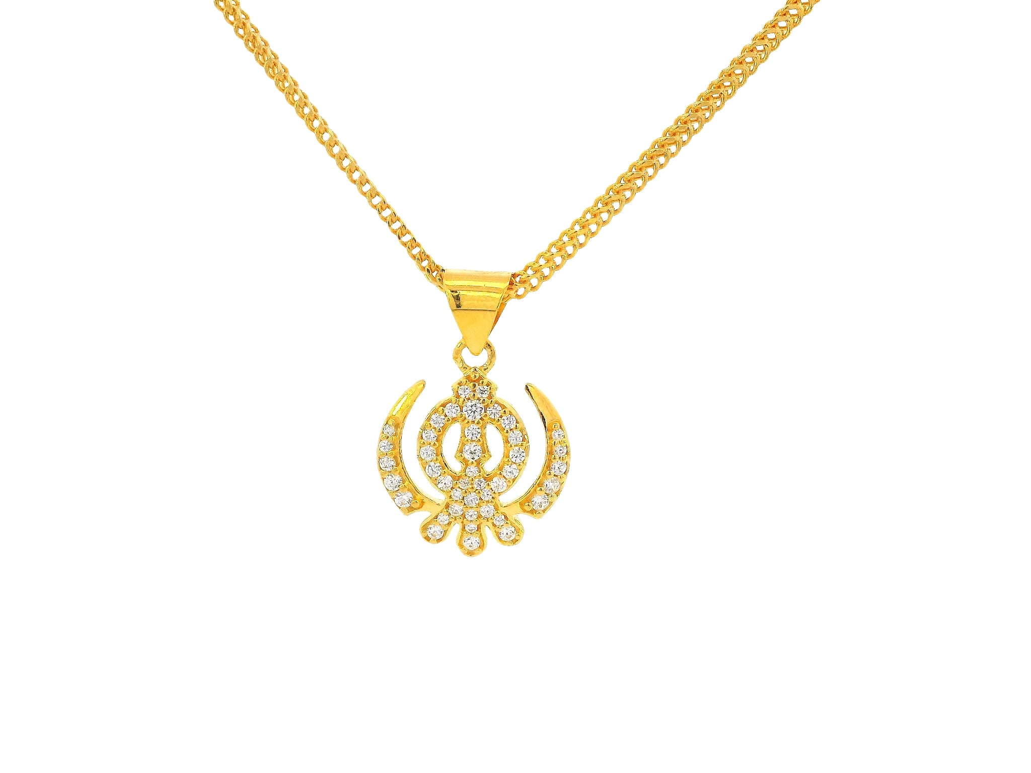 22K Yellow Gold Khanda Pendant
