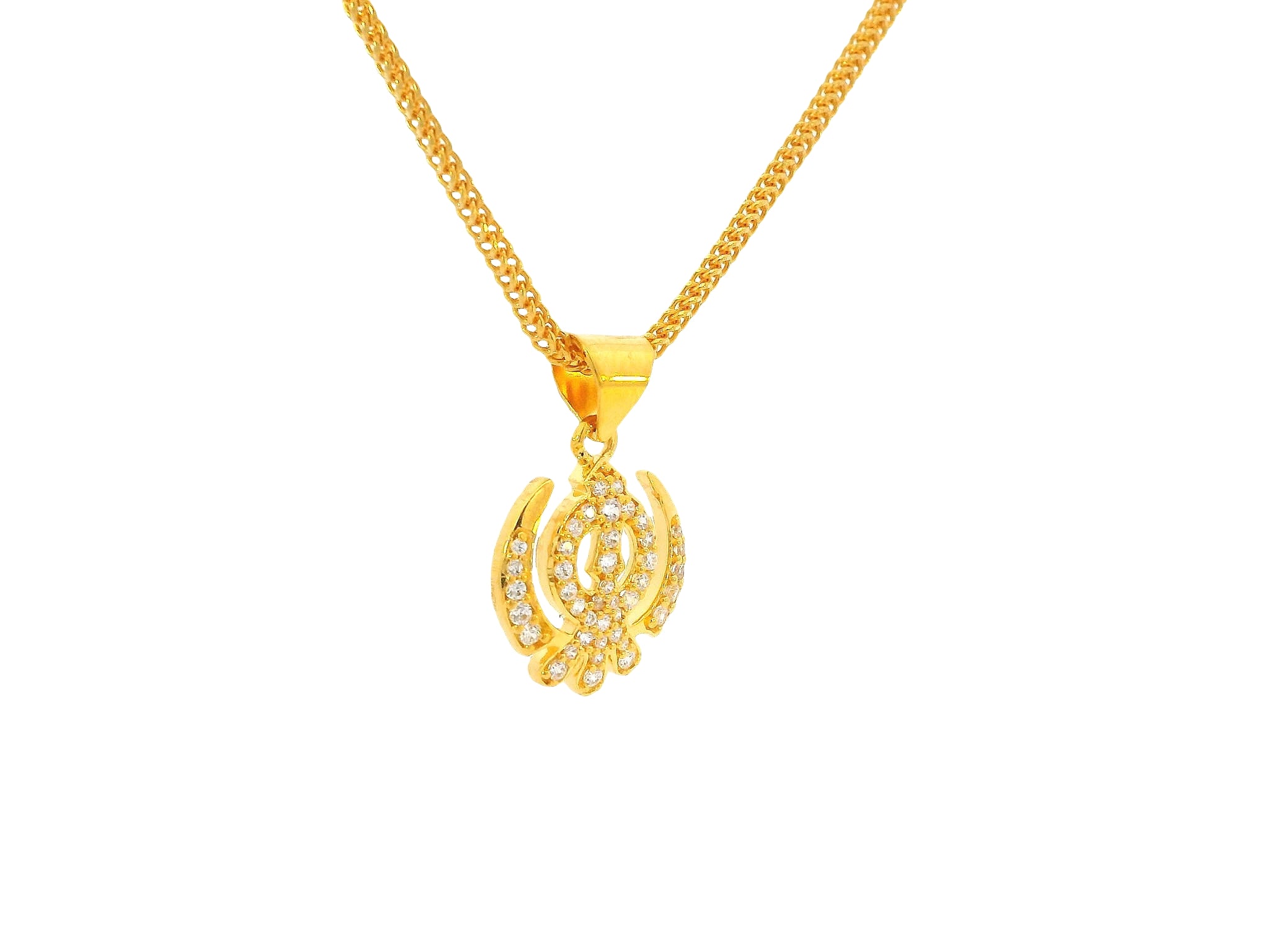 22K Yellow Gold Khanda Pendant
