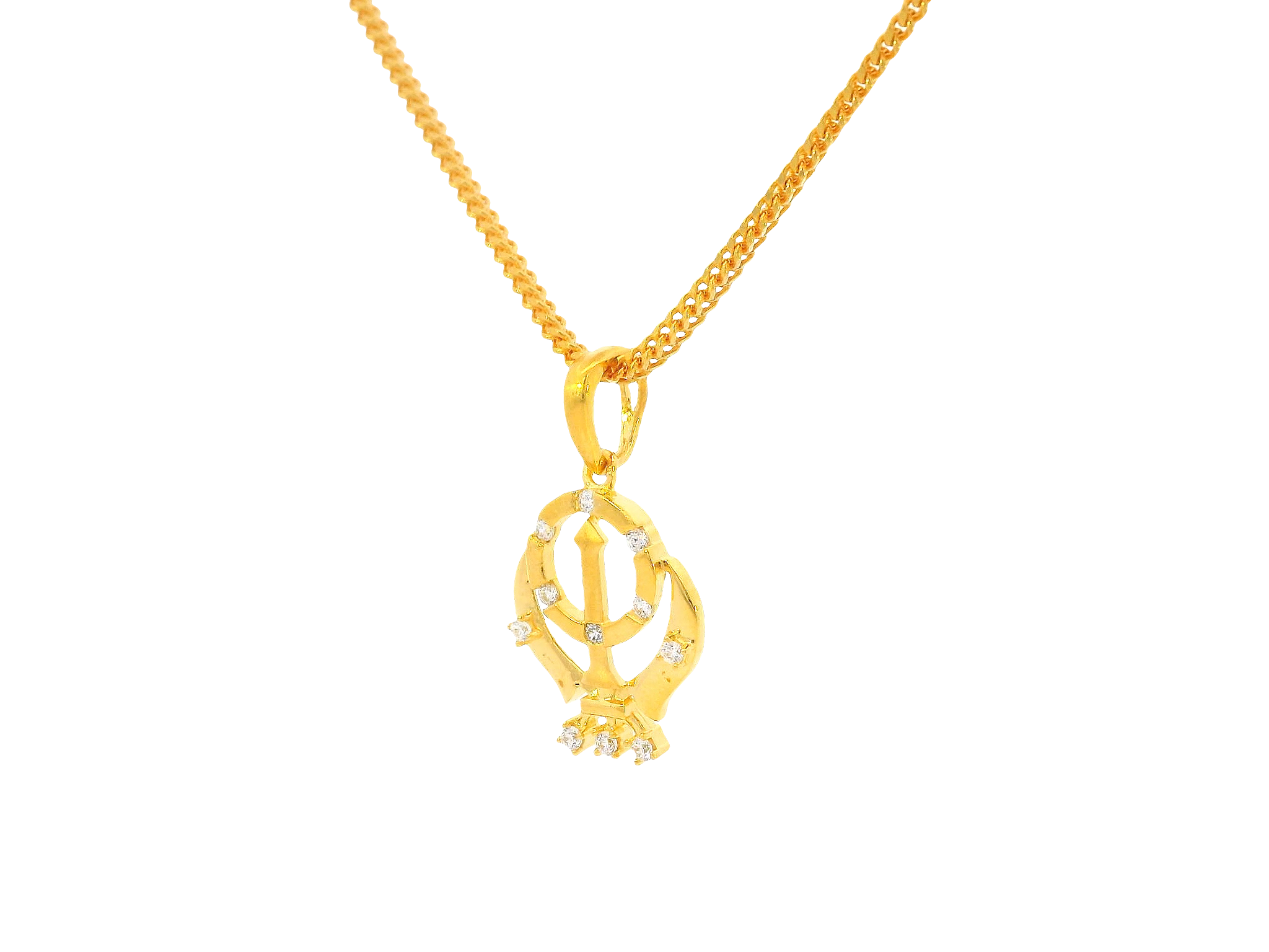 22K Yellow Gold Khanda Pendant