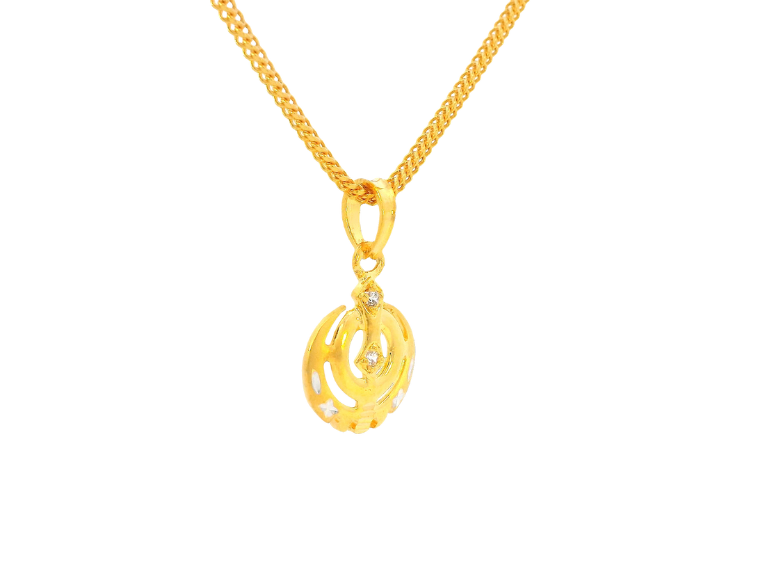 22K Yellow Gold Khanda Pendant