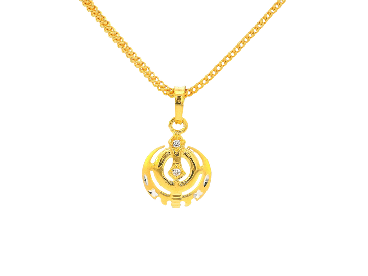 22K Yellow Gold Khanda Pendant