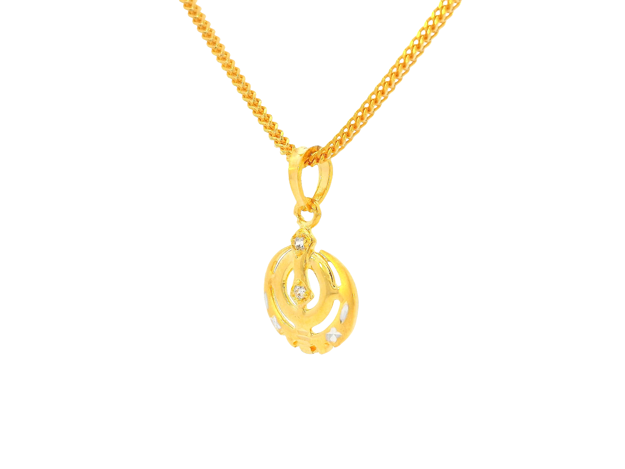 22K Yellow Gold Khanda Pendant