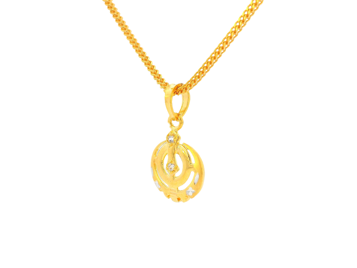 22K Yellow Gold Khanda Pendant