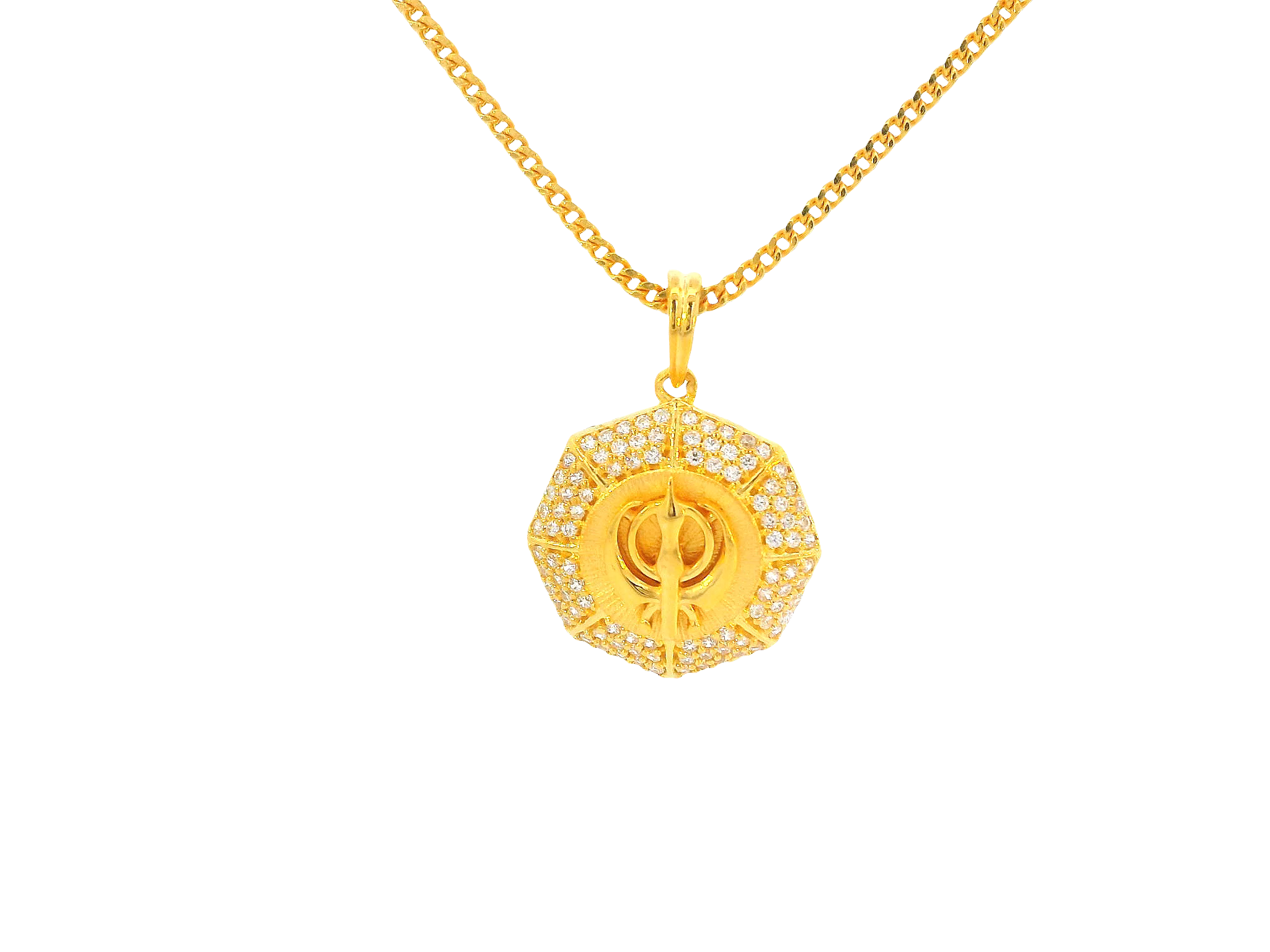 22K Yellow Gold Khanda Pendant