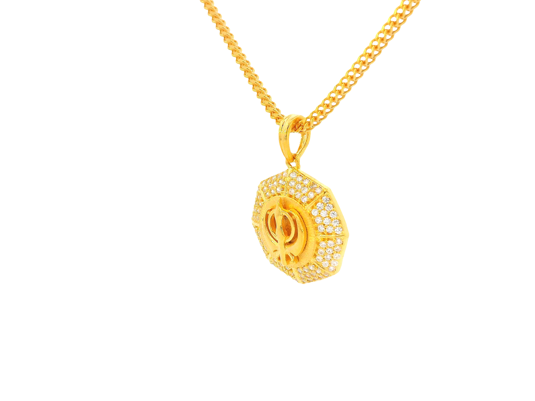 22K Yellow Gold Khanda Pendant
