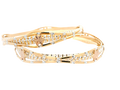 22K Yellow &amp; White Gold Bangles