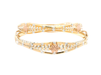 22K Yellow &amp; White Gold Bangles