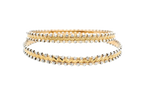 22K Yellow &amp; White Gold Bangles