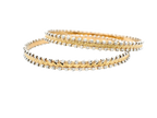 22K Yellow &amp; White Gold Bangles
