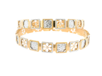 22K Yellow &amp; White Gold Bangles
