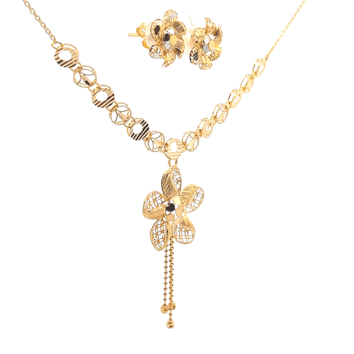 22K Yellow Gold Chain Set with Lobster Lock
