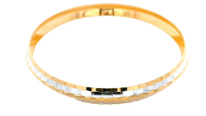 22K Yellow &amp; White Gold Men's Karra