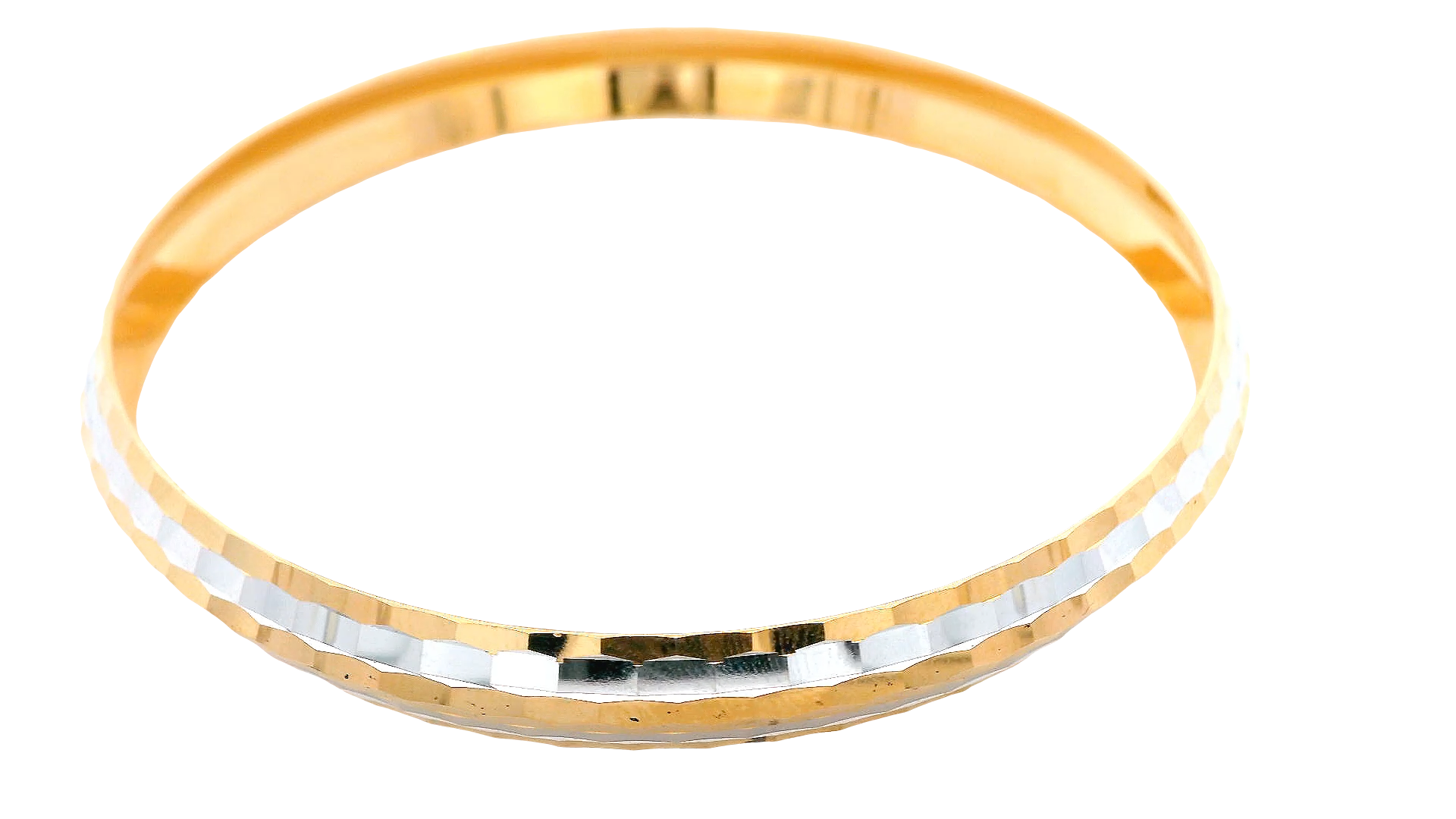 22K Yellow &amp; White Gold Men's Karra