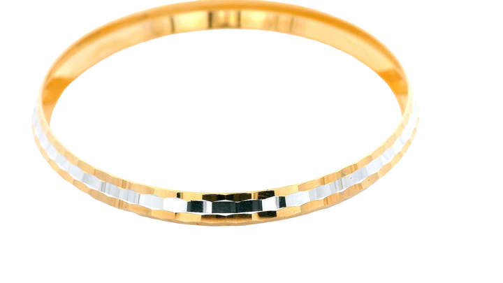 22K Yellow &amp; White Gold Men's Karra