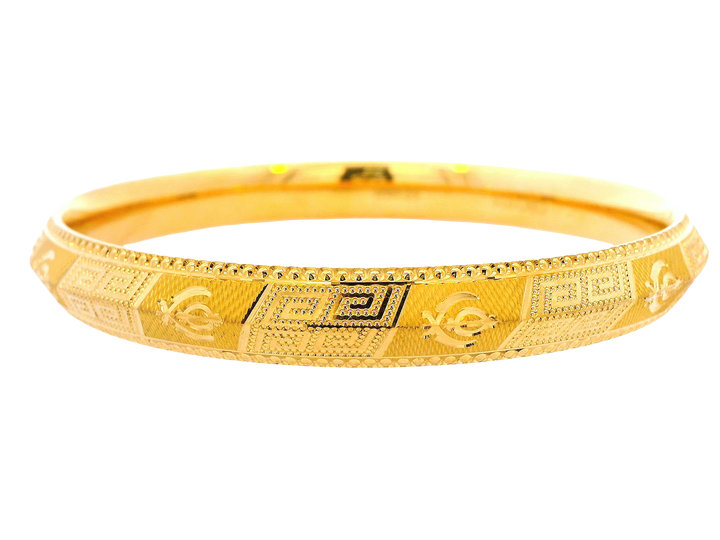 22K Yellow Gold Bangle karra