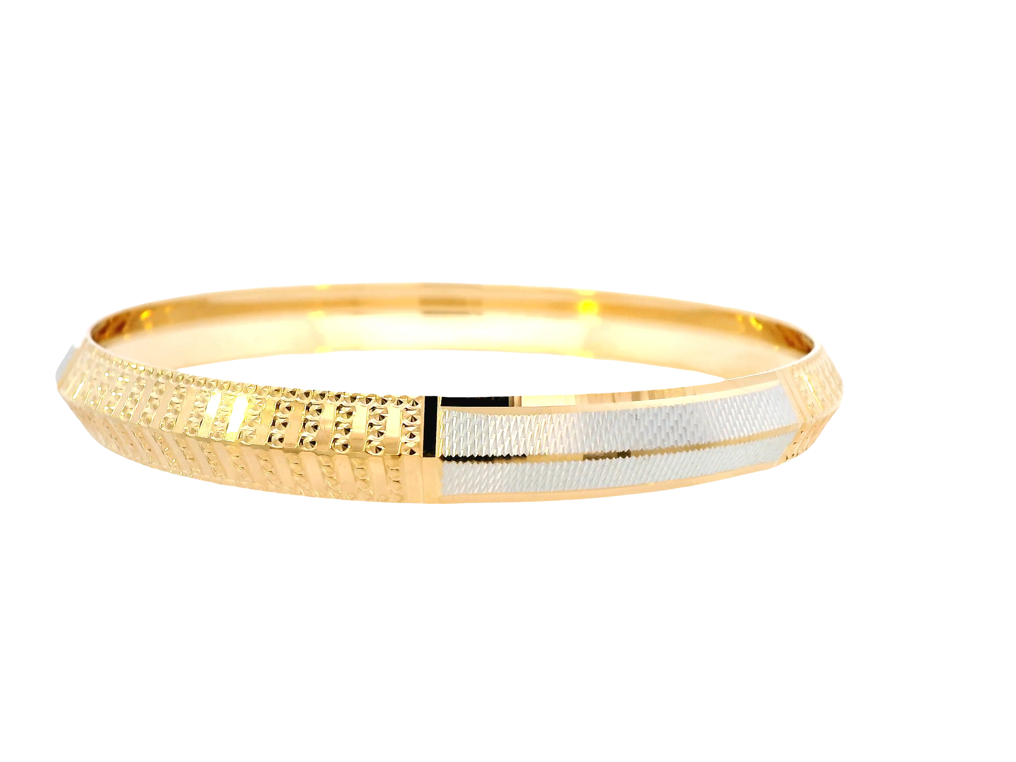 22K Yellow + White Gold Men’s Karra