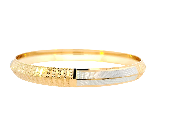 22K Yellow + White Gold Men’s Karra