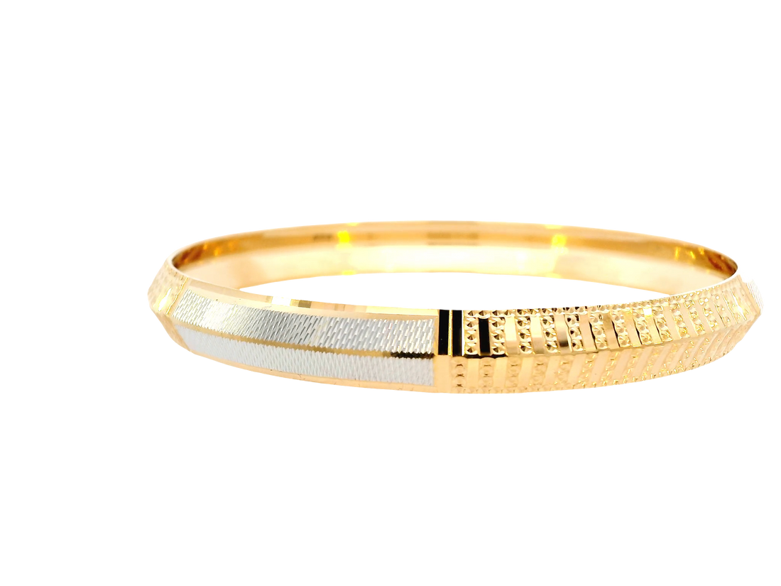 22K Yellow + White Gold Men’s Karra