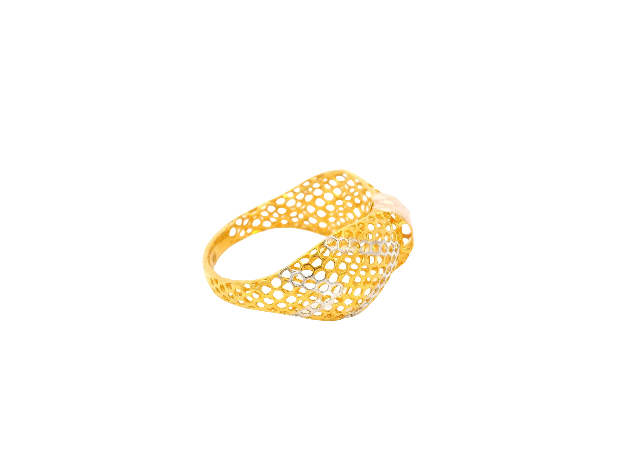 22K Tri-Color Gold Ring